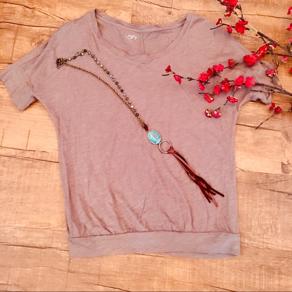 LOFT Tops - Mocha T-Shirt